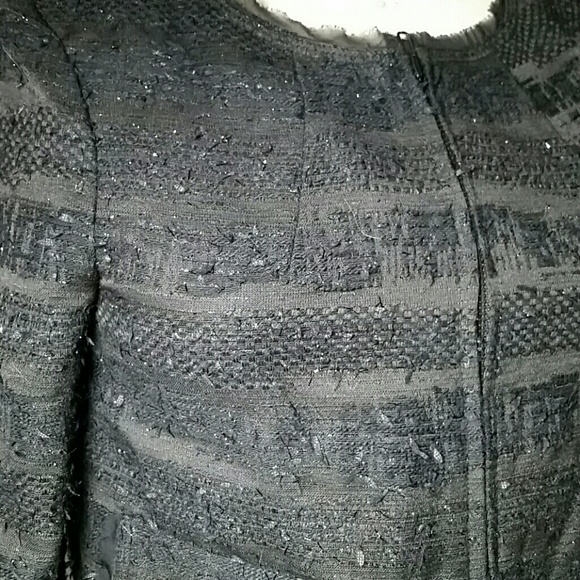 Gryphon New York Sparkly Black Stripe Tweed Jacket - Picture 3 of 7